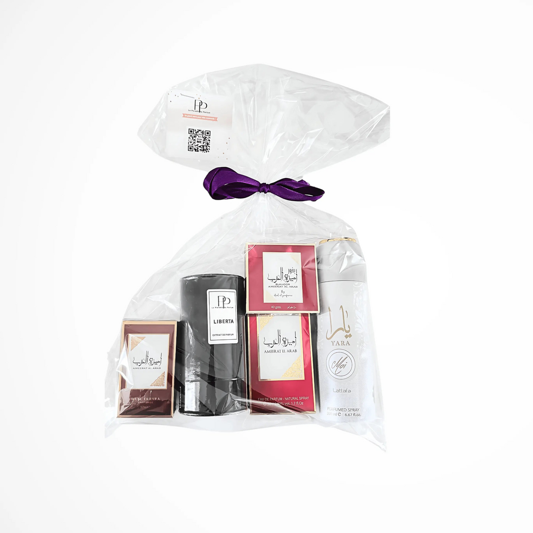 Coffret 5 Produits Ameerat el arab et yara Le paradis du Parfum