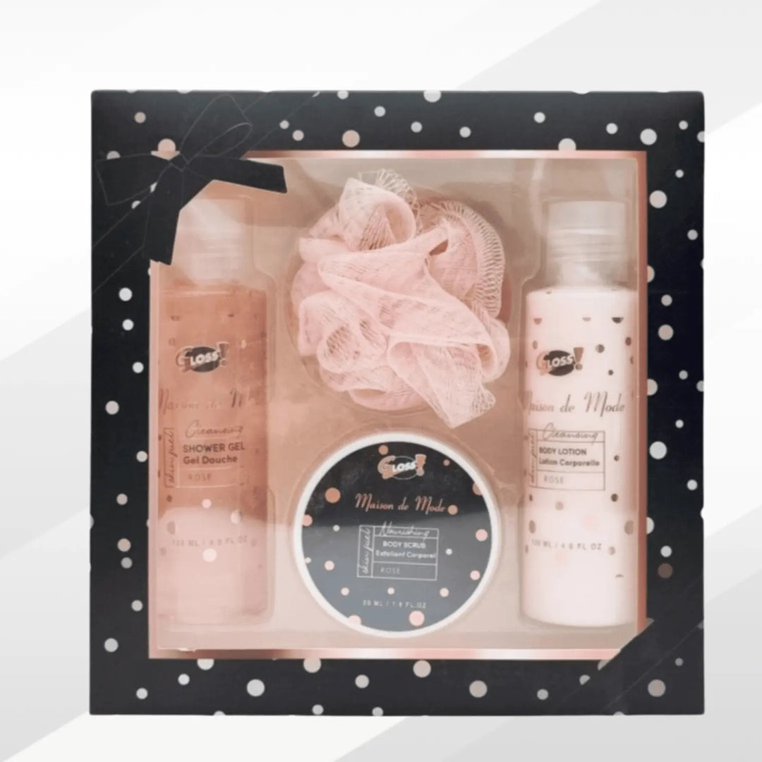 Coffret set de bain et douche 4 produits Gloss maison Gloss