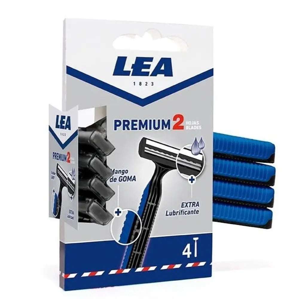 4 Rasoirs Premium 2 lames LEA LEA