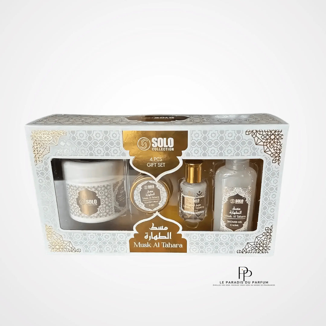 Coffret 4 produits Solo Musk tahara  Le paradis du Parfum