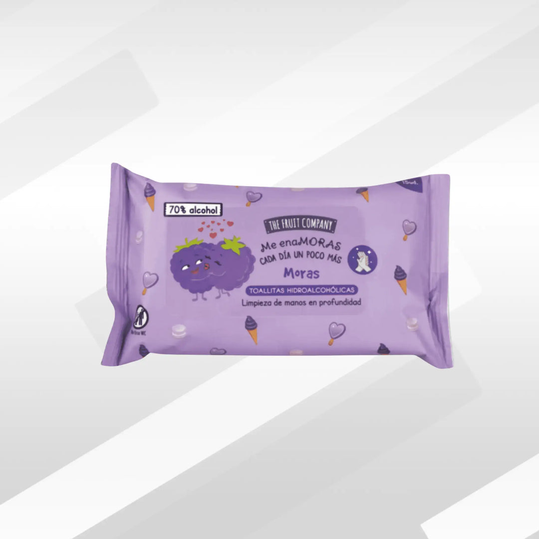 Lingettes  Mains/Visage/Wc The Fruit Company Mûre The Fruit Company