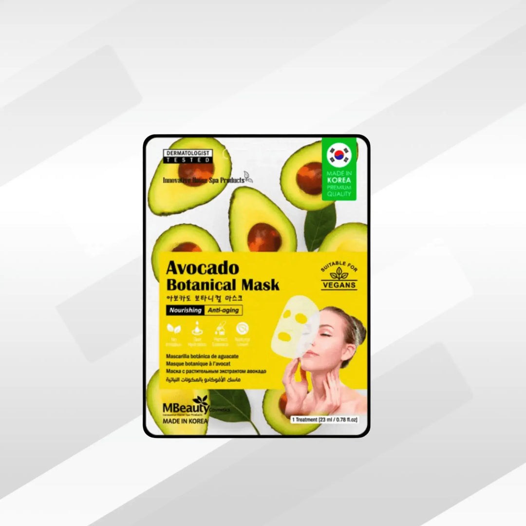 Masque naturel à l'extrait d'Avocat Vegan made in koree Le paradis du Parfum