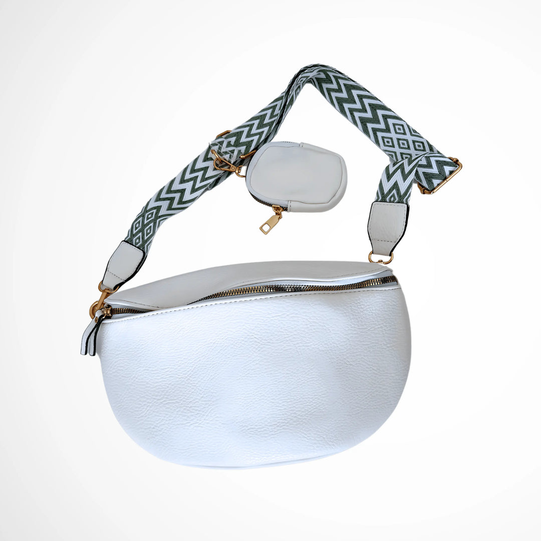 Sac Banane Blanc avec porte monnaie  Le paradis du Parfum