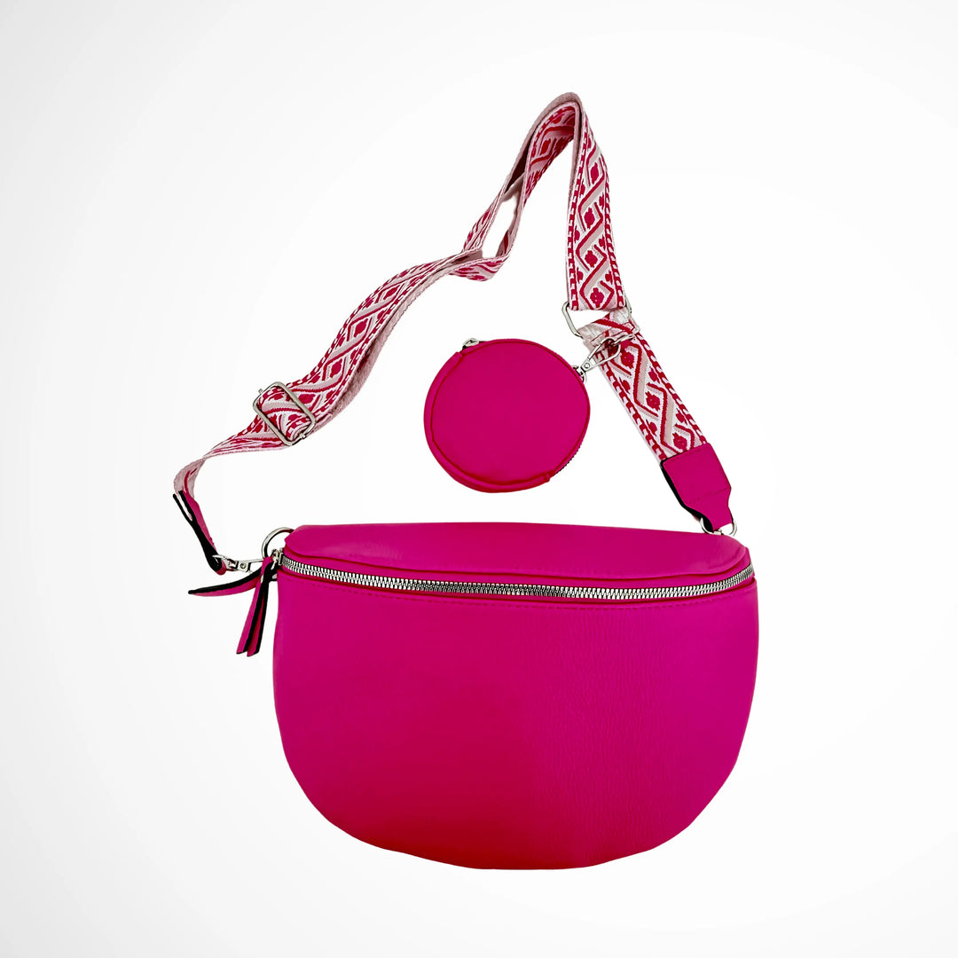 Sac Banane Fuchsia avec porte monnaie  Le paradis du Parfum