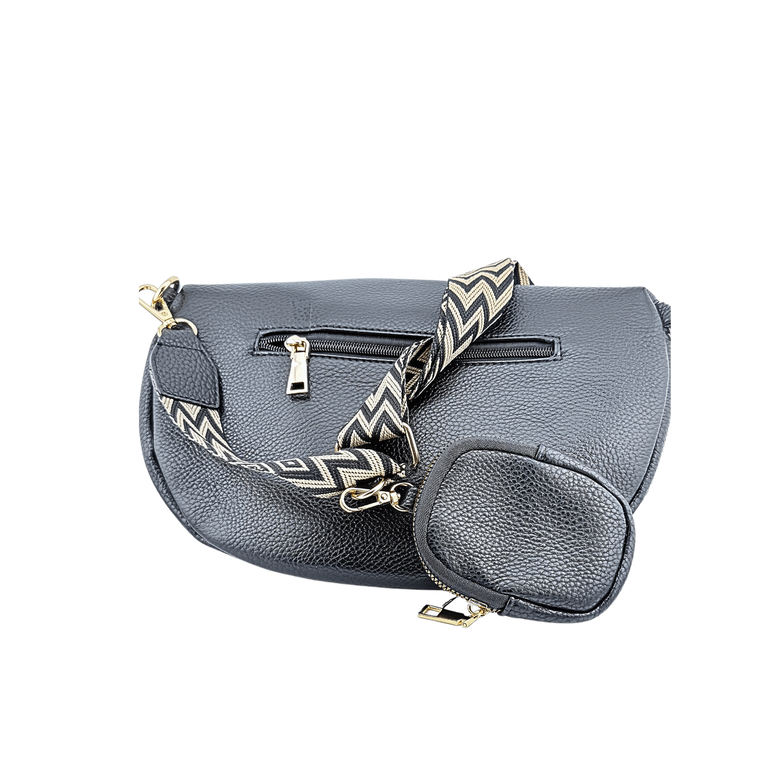Sac banane Noir fanny verso