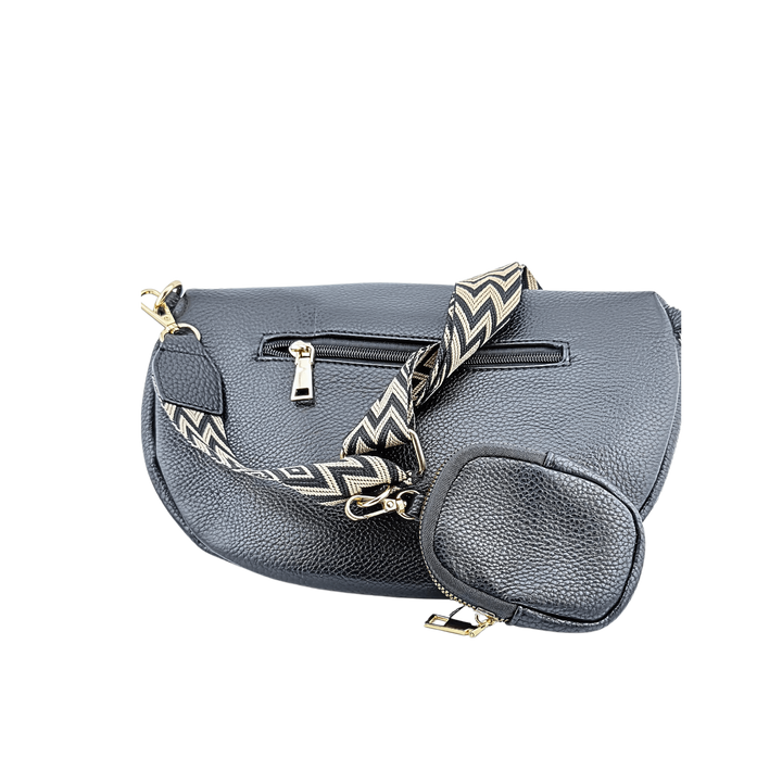 Sac banane Noir fanny verso