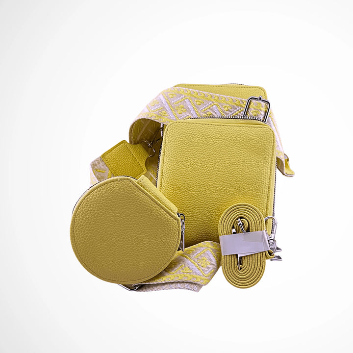 Sacoche Grand modele Jaune  Le paradis du Parfum